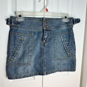 Old Navy Dark Blue Denim Mini Skirt